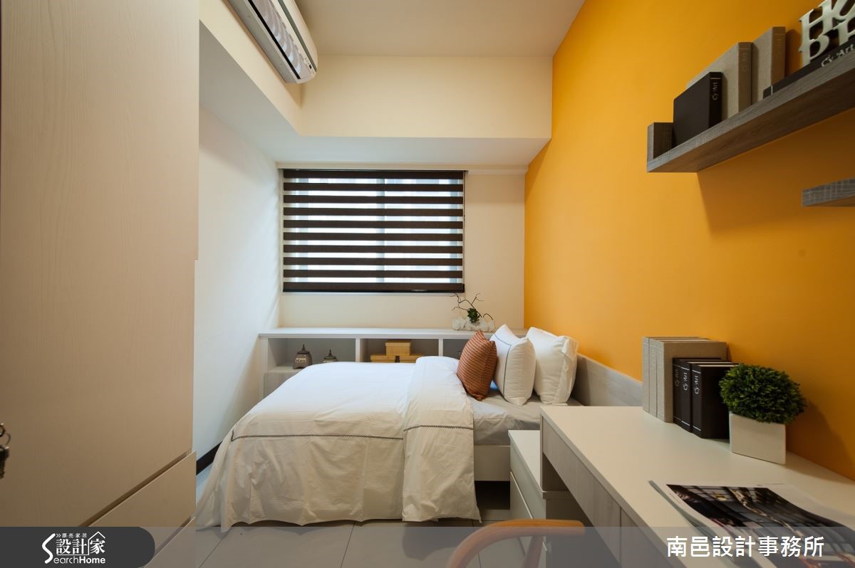 一家四口住在僅 25 坪的新家中，正因為坪數較小，「收